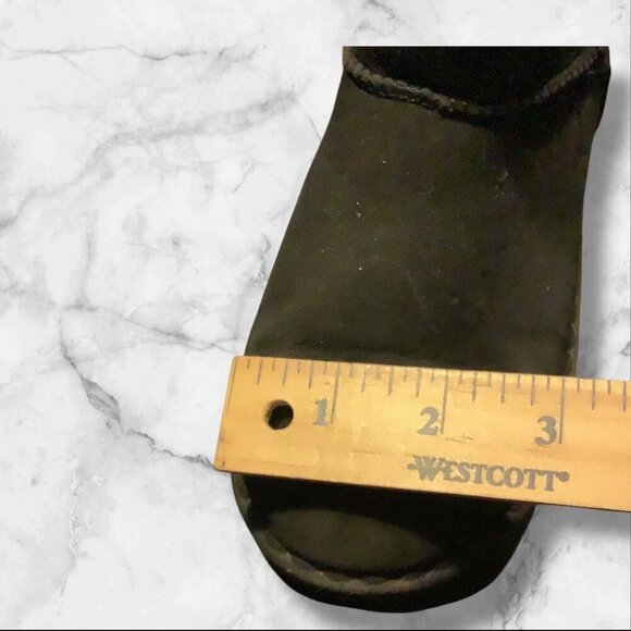 Fashion Girls‎ Black Fur Lined Winter Ankle Boots Slip On Size 35 - Picture 8 of 15